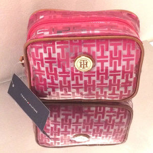 Tommy Hilfiger Clear Vinyl Cosmetic/Anything Bag